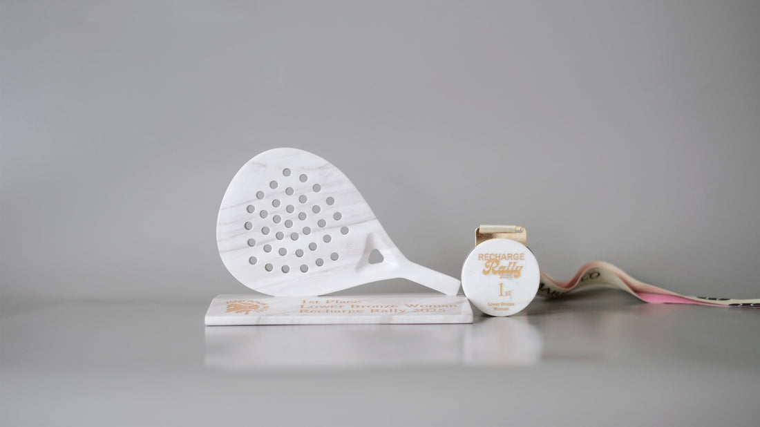 Momen Bersejarah! Piala & Medali Marmer Pertama untuk Juara Padel dari Marble & Co.