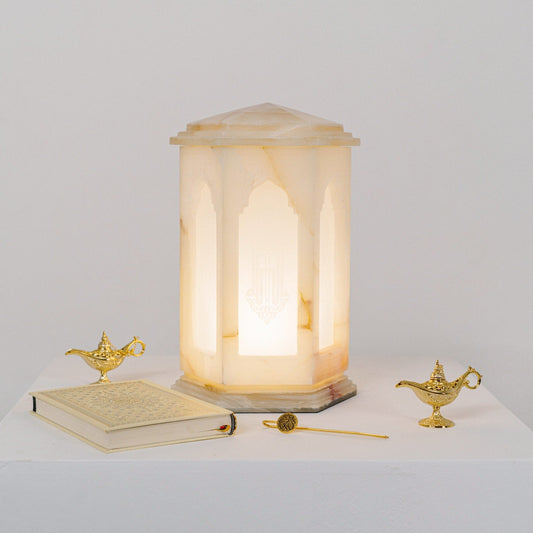 Sacred Lights - Lunora Onyx Lantern