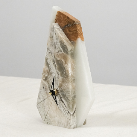 Ethereal - Hexaprism Marble Clock