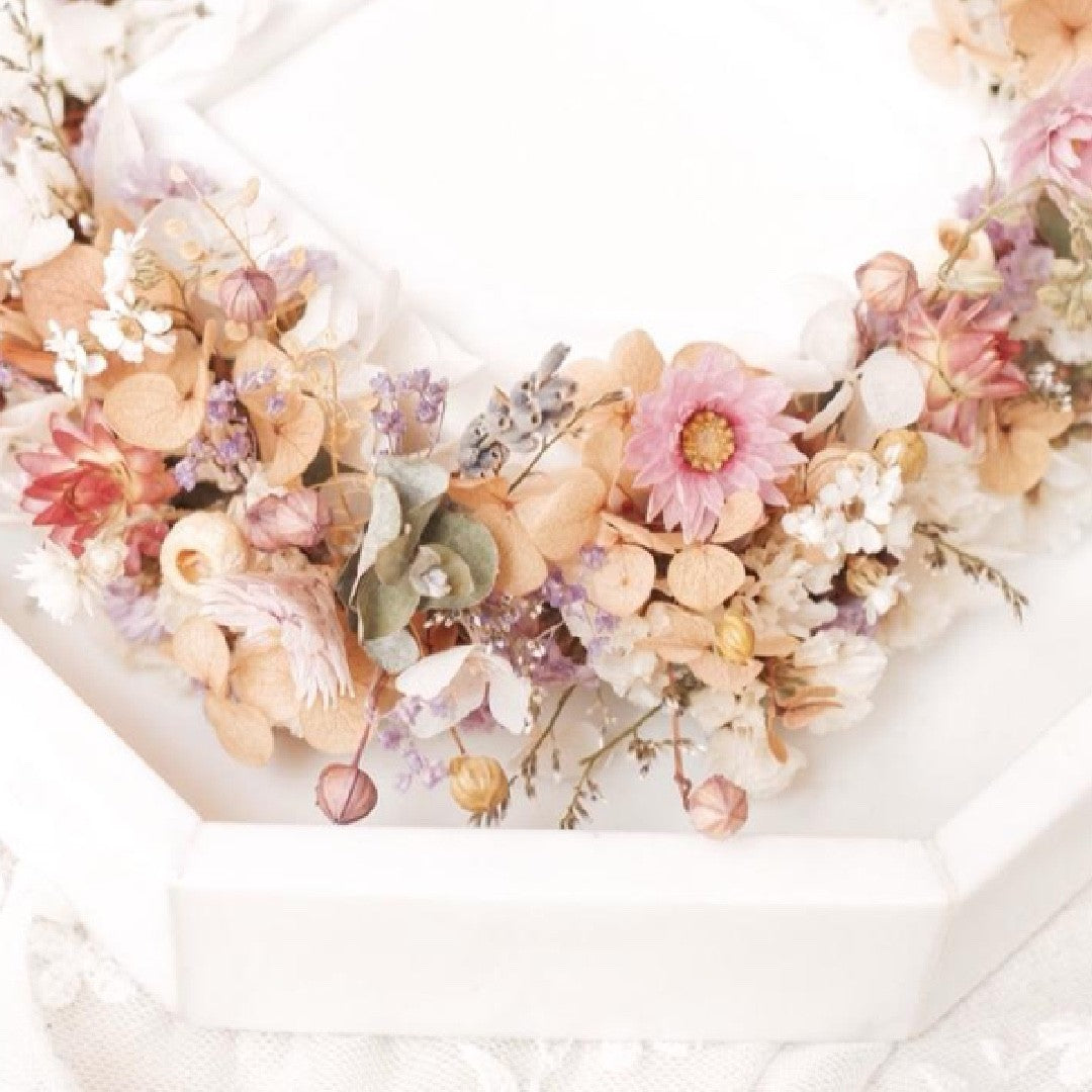 Marble Ring Bearer Tray with Dried or Fresh Flowers