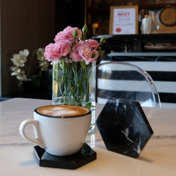 Exagono Marble Coaster