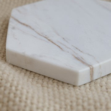 Exagono Marble Coaster