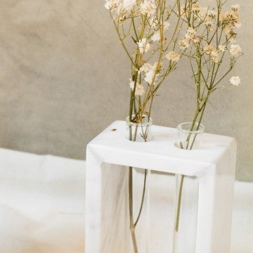 A Due Buche Marble Vase