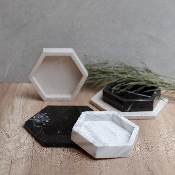 Exagono Marble Tray Medium