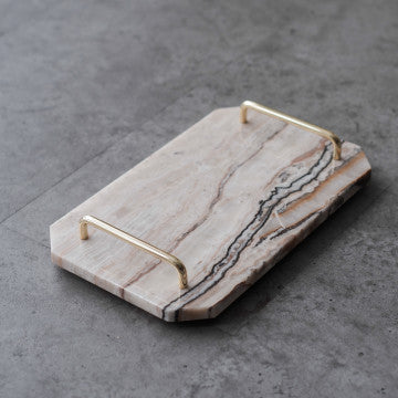 Orecchio Octagonal Marble Tray