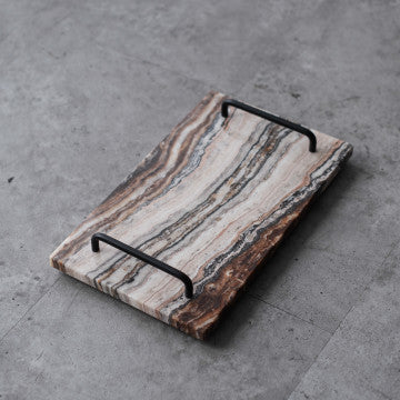 Orecchio Quadrato Marble Tray Large