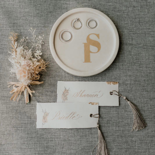 Marble Ring Rounded Tray