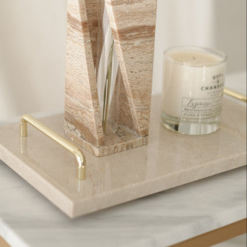 Orecchio Quadrato Marble Tray Large