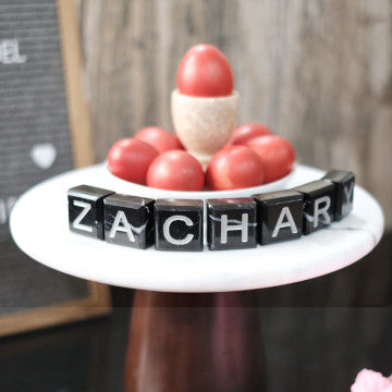 Marble Letter Cubes