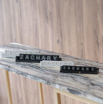 Marble Letter Cubes