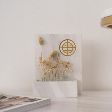 Zaina Marble Vase - SHORT