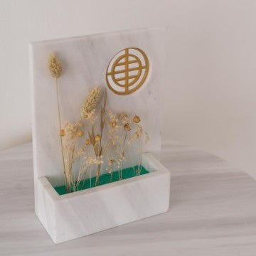 Zaina Marble Vase - SHORT