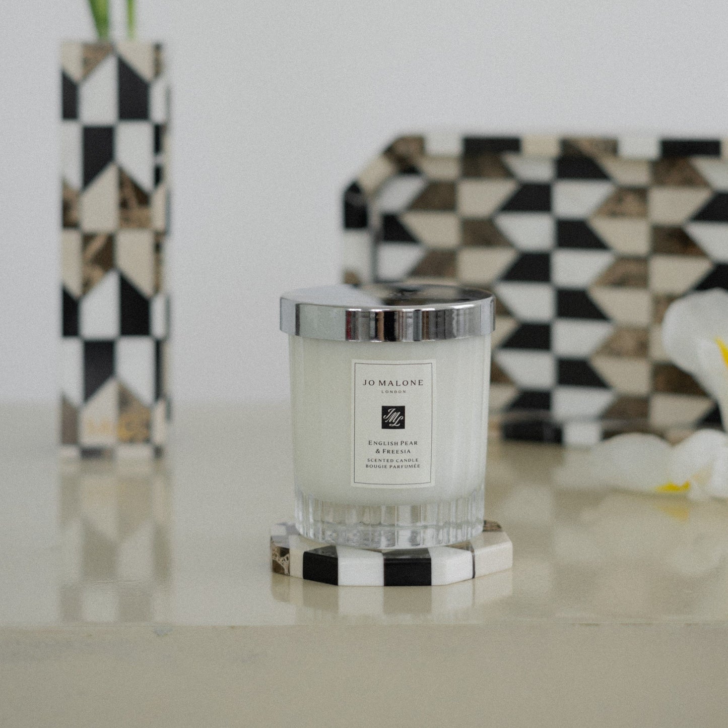 Octagonal Marble Coaster - Mozaec Collection Dark Tone