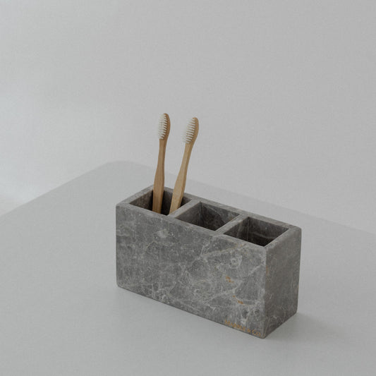 Bella Marble Brush Holder