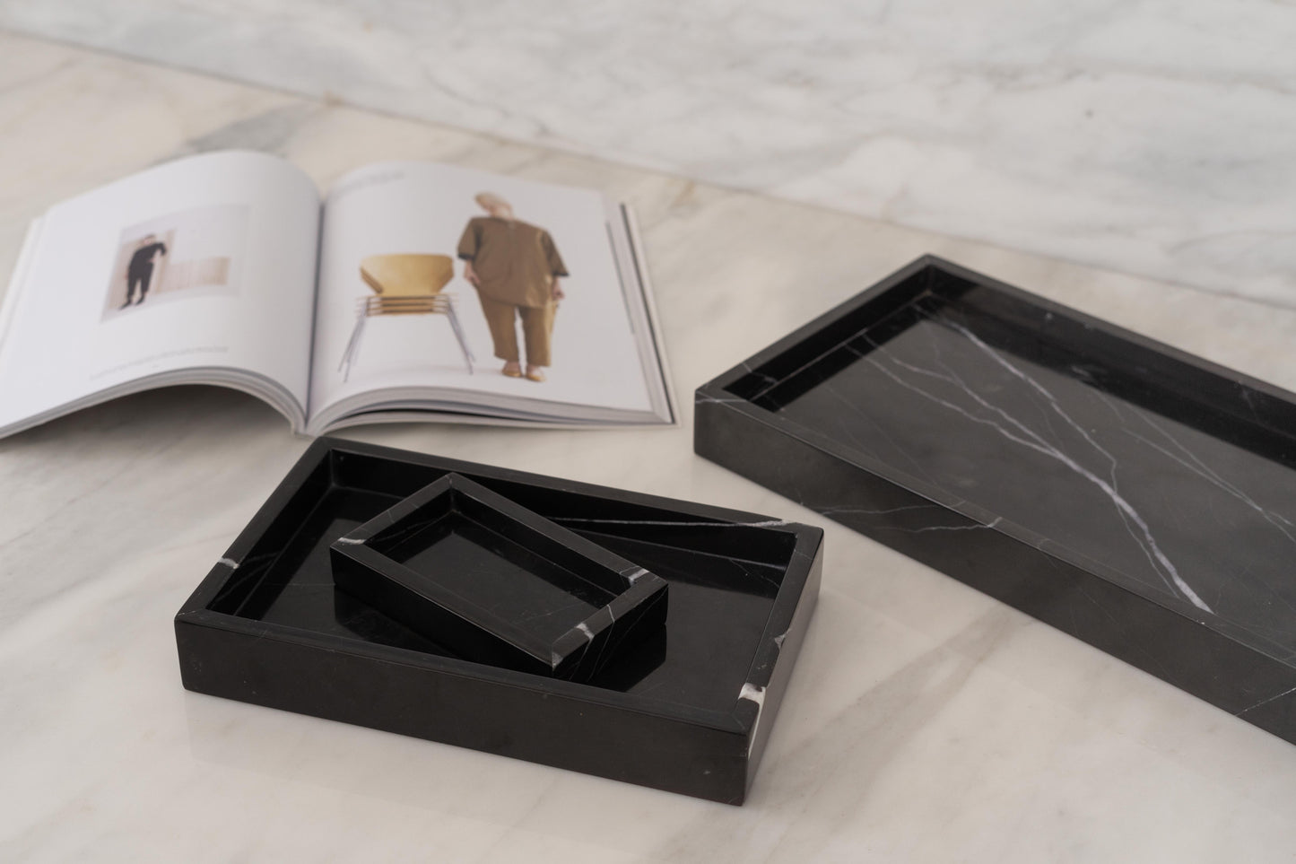 Bacinella Tray Marble Medium