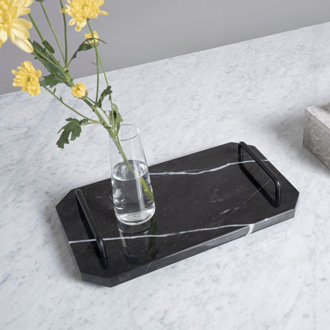 Orecchio Octagonal Marble Tray