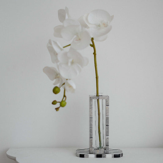 Un Grande Marble Vase - Mozaec Collection Cool Tone