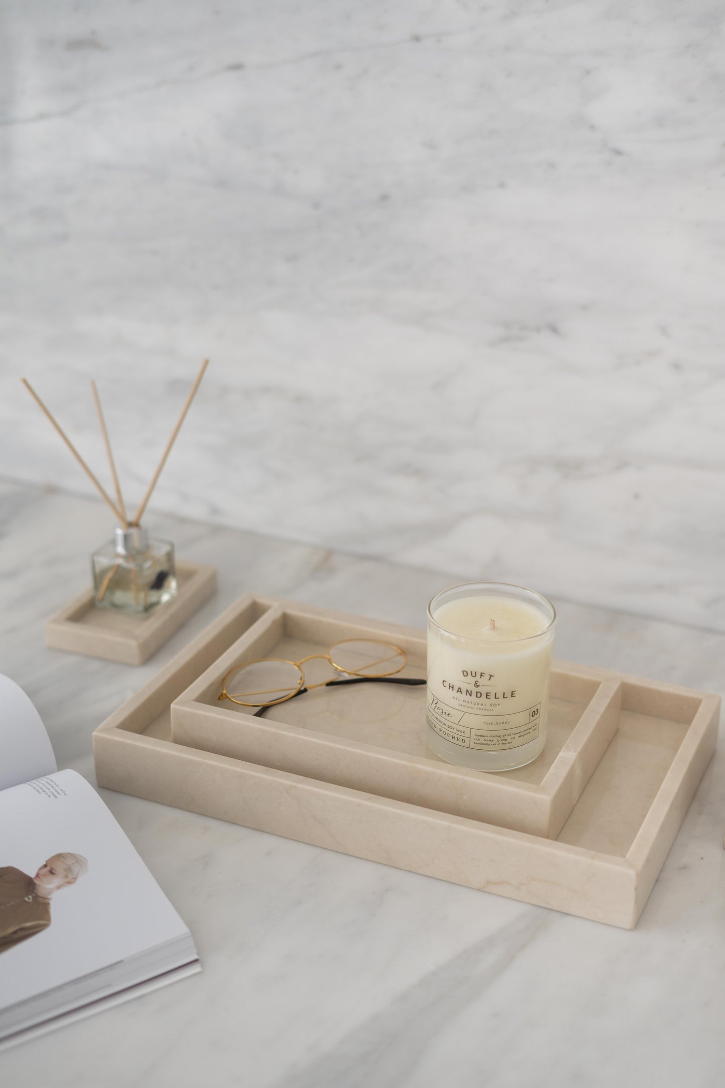 Bacinella Tray Marble Large