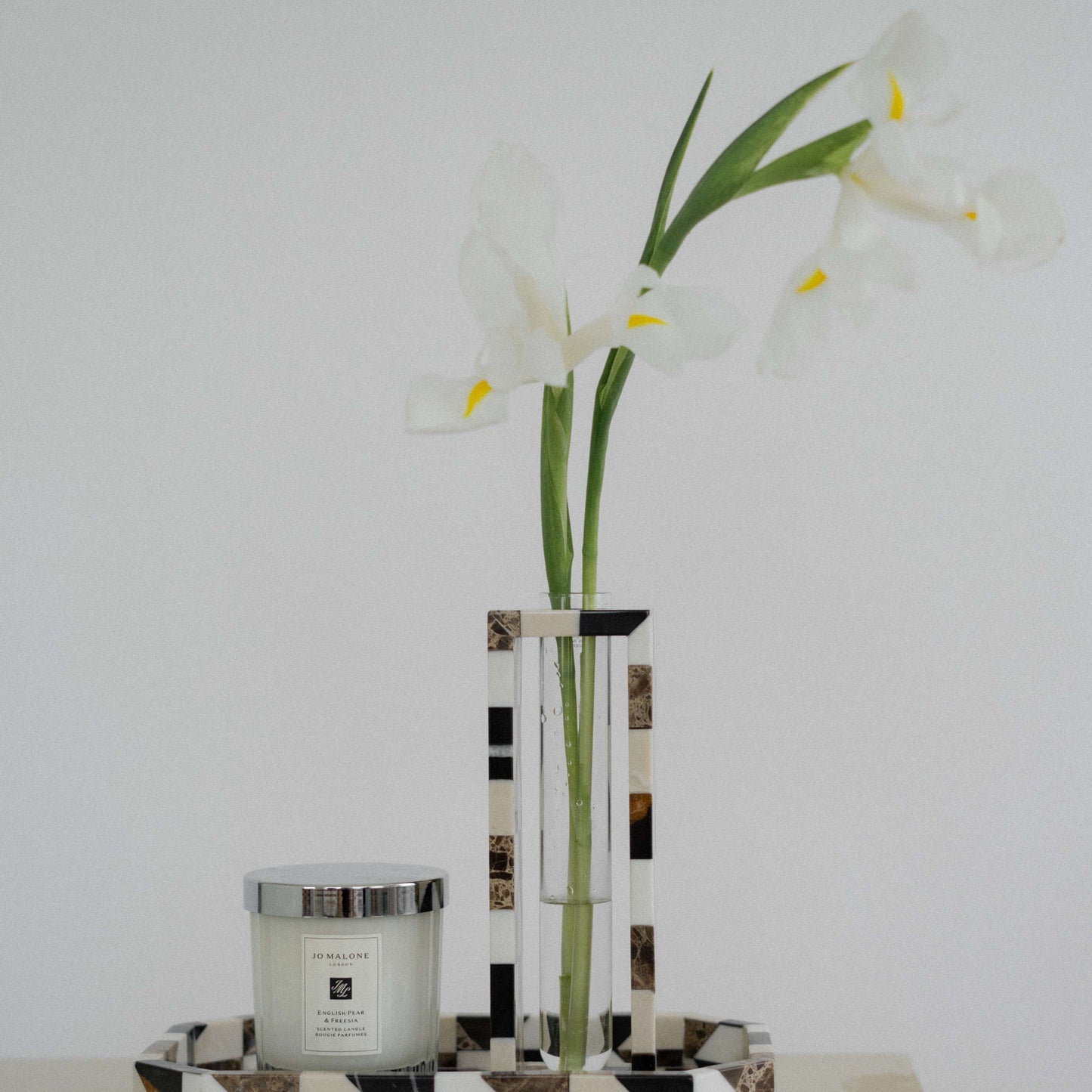 Un Grande Buco Marble Vase - Mozaec collection Dark Tone