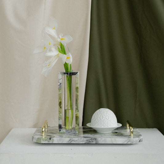 Orecchio Octagonale Marble Tray - Amazonia Marble