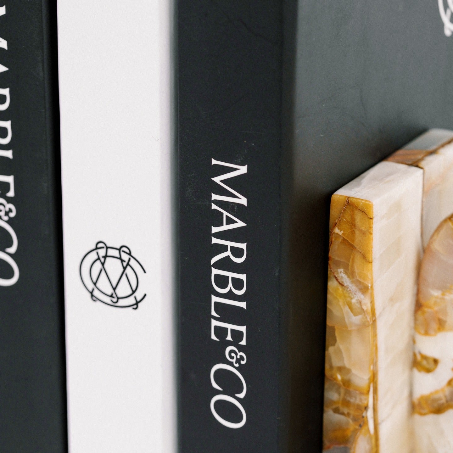 Marble Book End - Oculus End