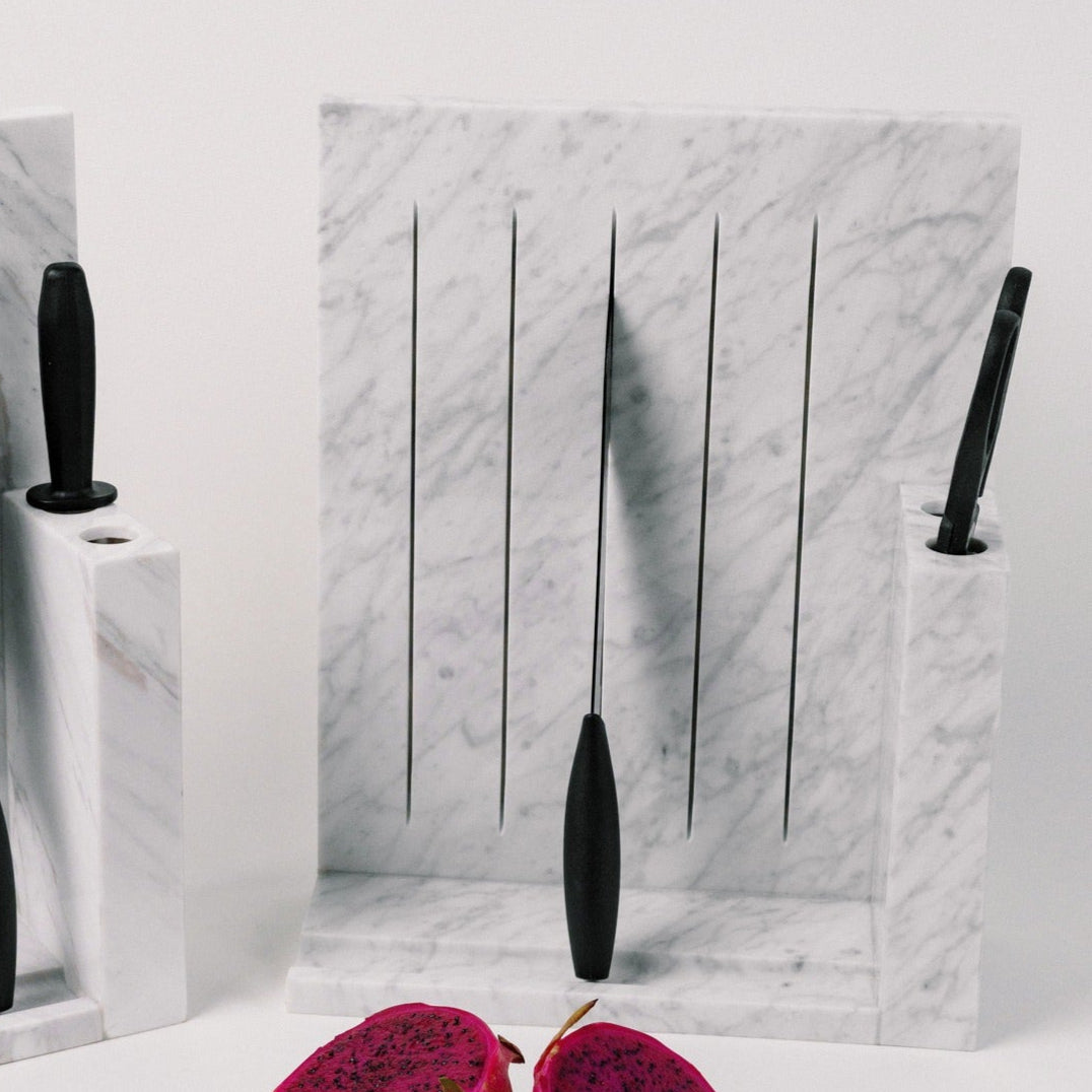 Marble Knife Holder -Stand Bloc