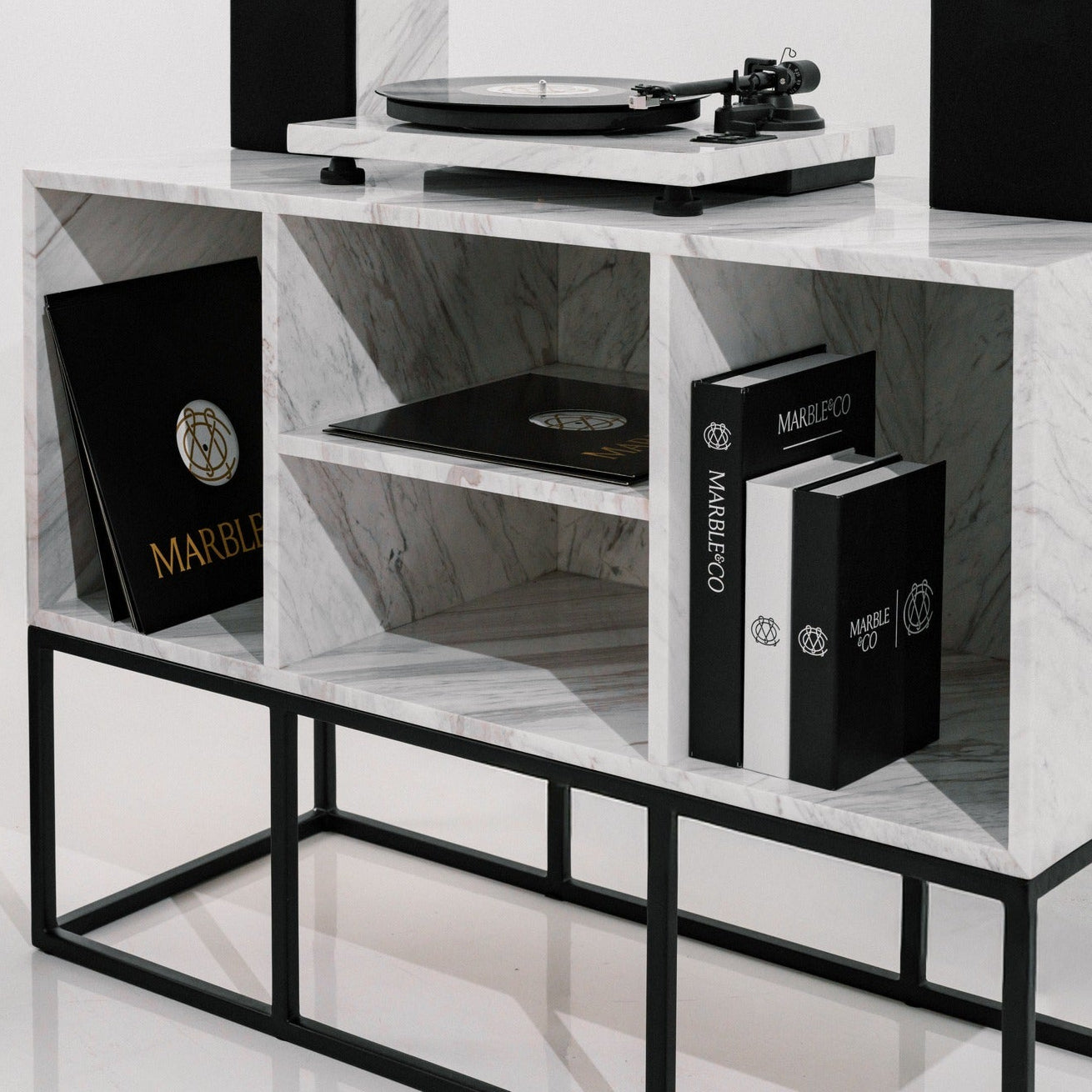 Marble Table - Sonata Vinyl Rack