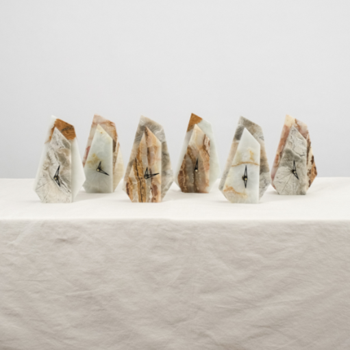 Ethereal - Hexaprism Marble Clock