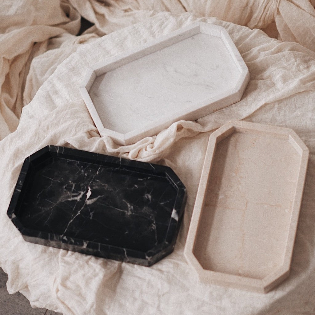 Marble & Co. | Marble Tray - Bacinella Octagonal / Nampan Marmer Persegi Delapan