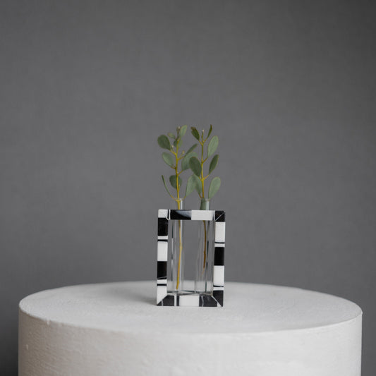 Due Buche Marble Vase - Mozaec Collection Monochrome Tone